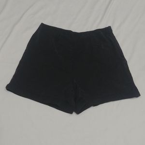 Boston Proper Silky Soft side zip Black 4" Shorts SZ 4